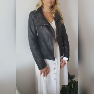 Allsaints, jacket high quality lamb leather .
